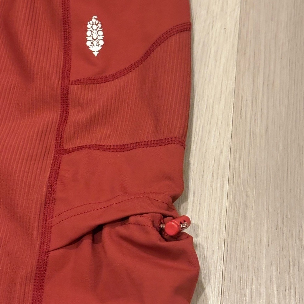 Free People Movement Take A Hike Harem Pants High Waisted Orange Red XS - Picture 8 of 9
